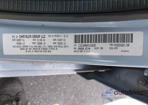 2014 Chrysler 200 Lx из США, поврежденный, VIN 1C3CCBAB0EN123635